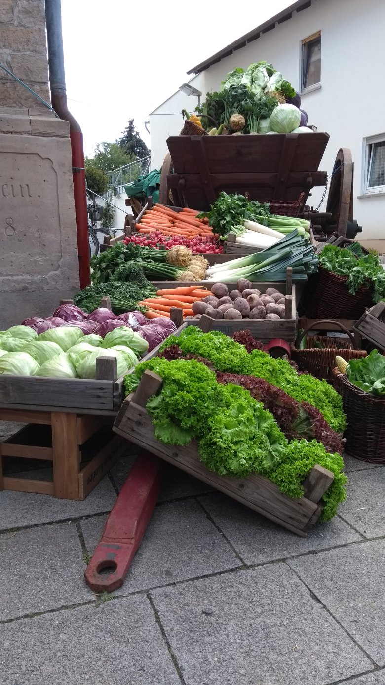 Bauernmarkt-Ansicht
