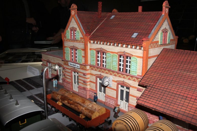 Modellansicht von dem ehemalige Dannstadter Lokalbahnhof 