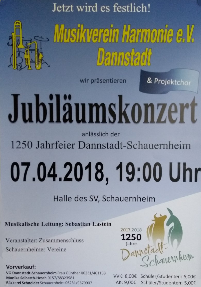 Plakat Jubiläumskonzert