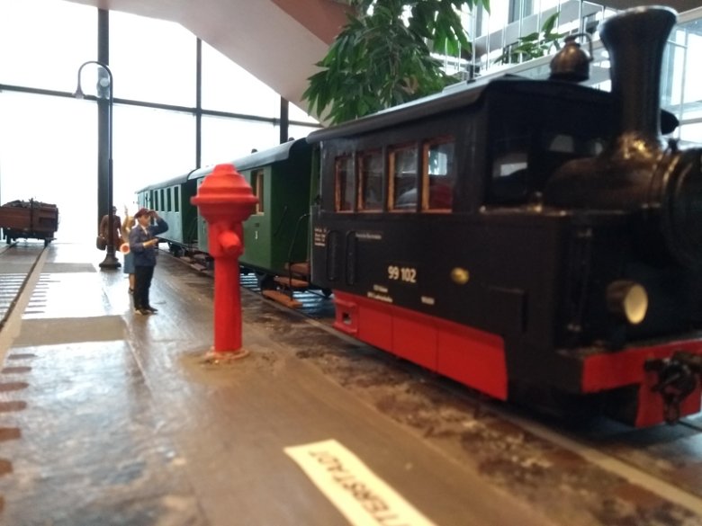 Modell-Bild von der alten Lokalbahn "Feuriger Elias"